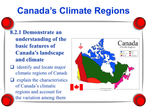 Climate Regions PowerPoint