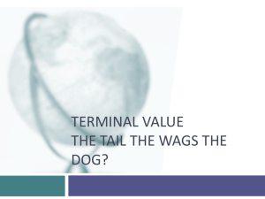 Terminal Value: A test