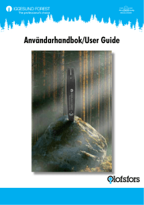 Användarhandbok/User Guide