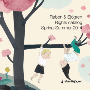 Rabén & Sjögren Rights catalog Spring-Summer 2014