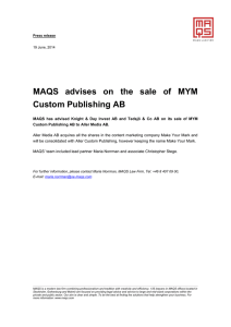 MAQS är en modern advokatbyrå som förenar kritstreck och tradition