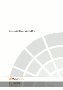 Cinryze C1-Drug Insights,2014