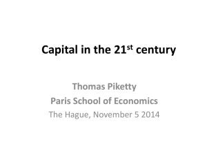 Capital in the 21st century - Thomas Piketty