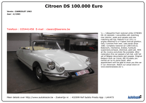 Citroen DS 100.000 Euro