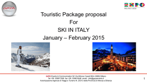 TOURISTIC PACKAGE PROPOSAL - SKI
