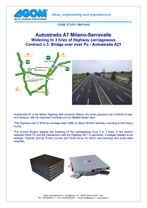 Autostrada A7 Milano-Serravalle Widening to 3 lines of