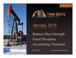 Latest Presentation - Twin Butte Energy Ltd.