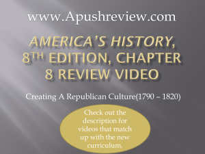 America`s History Chapter 8