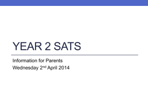 Years 2 Sats Information for Parents