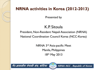 NRN Korea Presentation