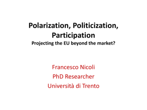 Polarization, Politicization, Participation. Projecting the EU beyond