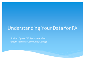 Understanding Your Data for FA