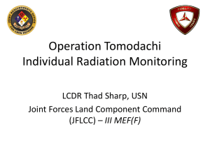Operation Tomodachi Individual Radiation Monitoring