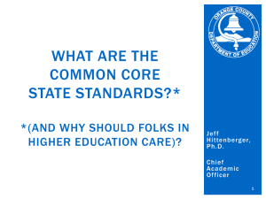 What Are the Common Core State Standards?