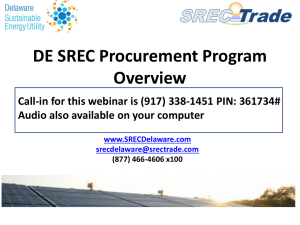 DE-SREC-Procurement-Program-Overview
