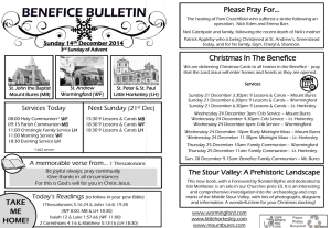 Benefice Bulletin 14 December 2014