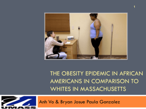 The Obesity Epidemic in African Americans
