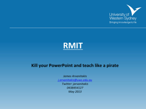 Kill your PowerPoint and teach like a pirate