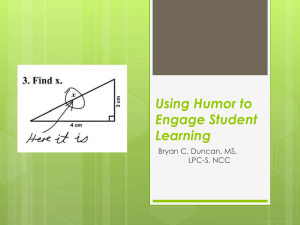 Using Humor to Engage Student Learning