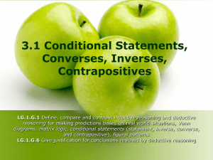 3.1 Conditional Statements LESSON