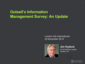 Outsell`s information management survey: an update