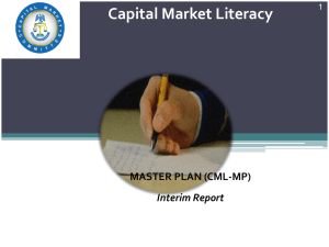 Capital Market Literacy - Securities and Exchange Commission