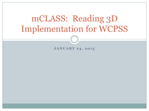 Reading 3D Implementation for WCPSS