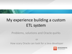 My experience building a custom ETL system