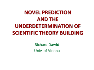 novel prediction and the underdetermination of scientific theory