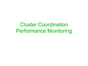 Cluster Performance Monitoring