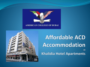 ACD Accommodation At Etisalat Academy Campus