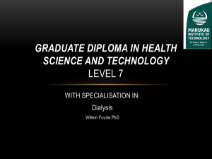 Graduate Diploma in Health Science and Technology Level 7