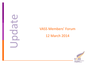 VASS Update presentation