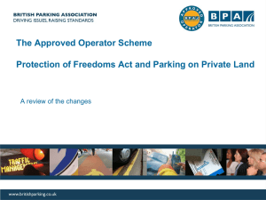 presentation slides - British Parking Association