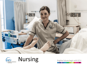 Nursing - Glasgow Caledonian University