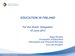 education providers - Suomen Toivo