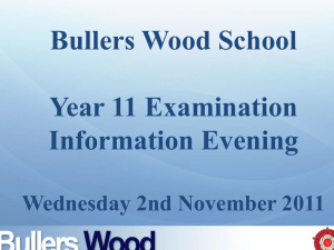 GCSE Exam Information Evening