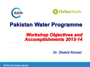 1. PWP Workshop Objectives and Accomplishments 2013