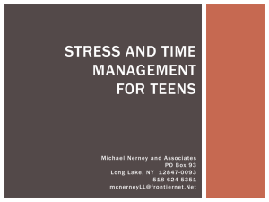 Stress and Time Management for Teens