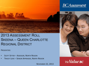 Property Assessment - Skeena - Queen Charlotte Regional District