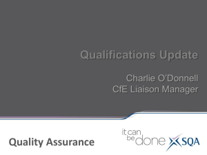 SQA Quality Assurance Presentation to ADES 2013v2