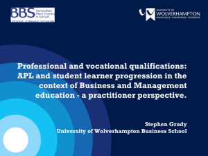 Professional and vocational qualifications