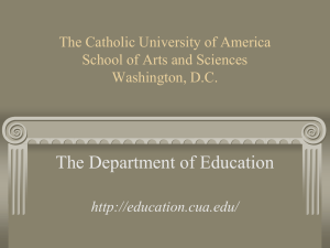 Odyssey Day - Education - The Catholic University of America