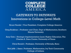 Math-Pathways - Complete College America