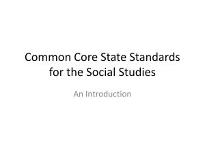 Common Core and Social Studies