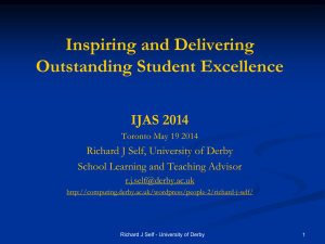 Inspiring and Delivering Outstanding Student Excellence