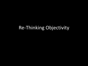 Re-Thinking Objectivity