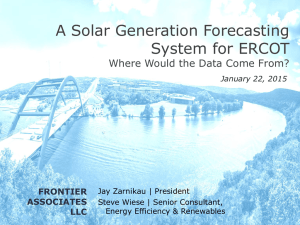 6. Solar Gen Forecasting for ERCOT (Frontier)