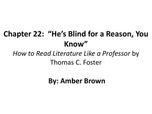 Chapter 22: *He*s Blind for a Reason, You Know* How to Read