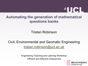 Generating a question bank in Moodle